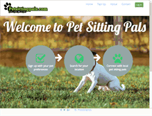 Tablet Screenshot of petsittingpals.com